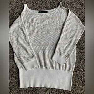 White House Black Market Cream Sweater